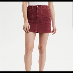 American Eagle skirt corduroy burgundy